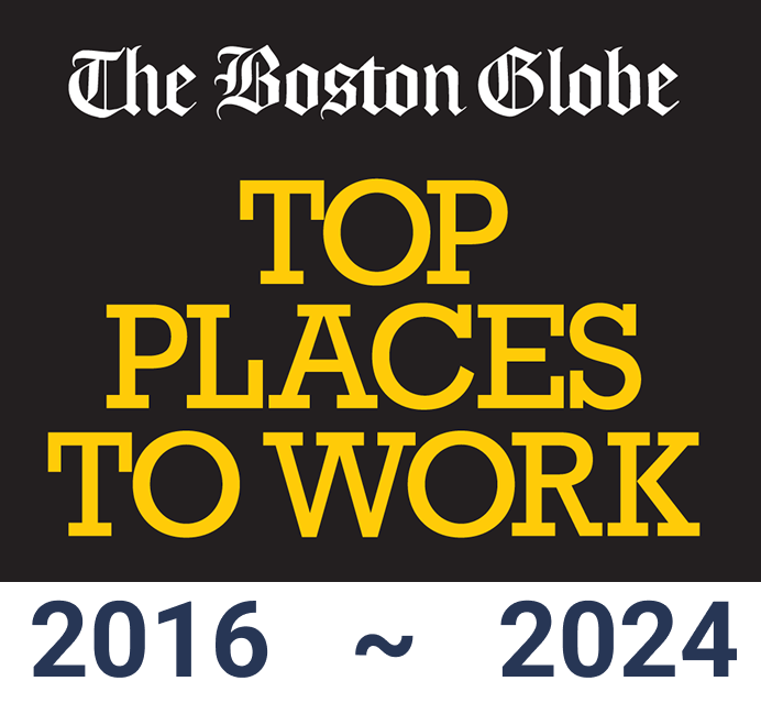 Boston Globe Top Places to Work badge